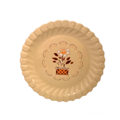 PLATO ARROCERO FLOR TIPO MELAMINA